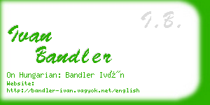 ivan bandler business card